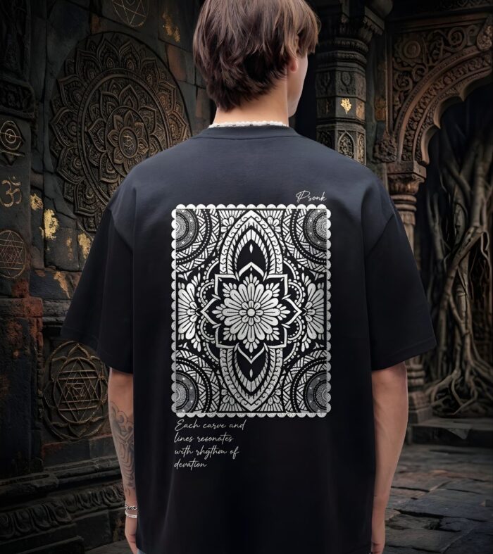 Divine Men Printed Oversized T-Shirt