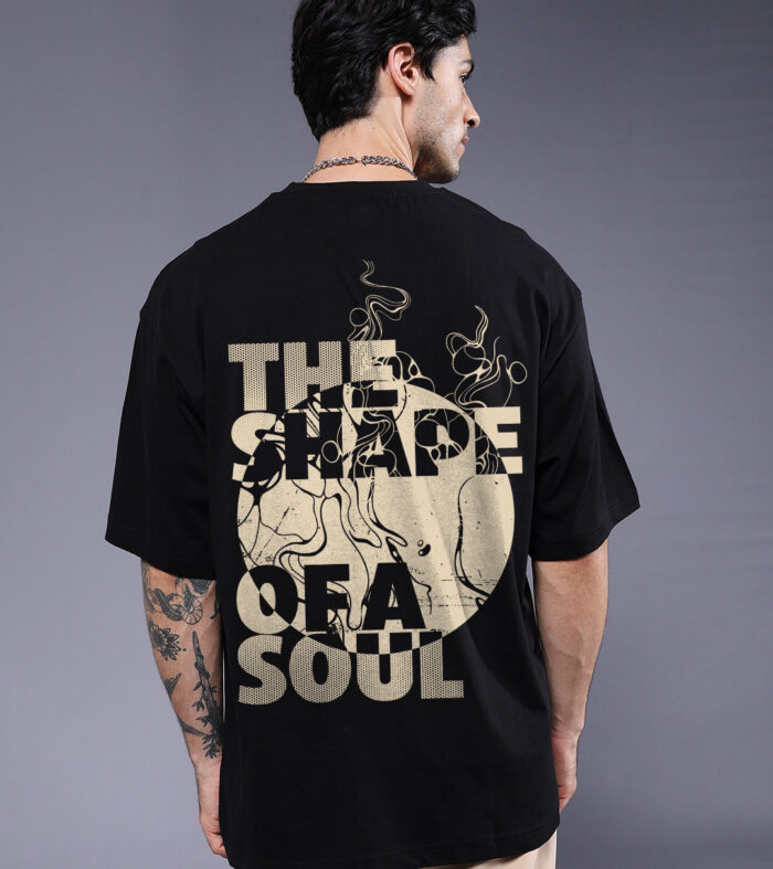 SHAPE OF SOUL Men Printed Oversized T-Shirt