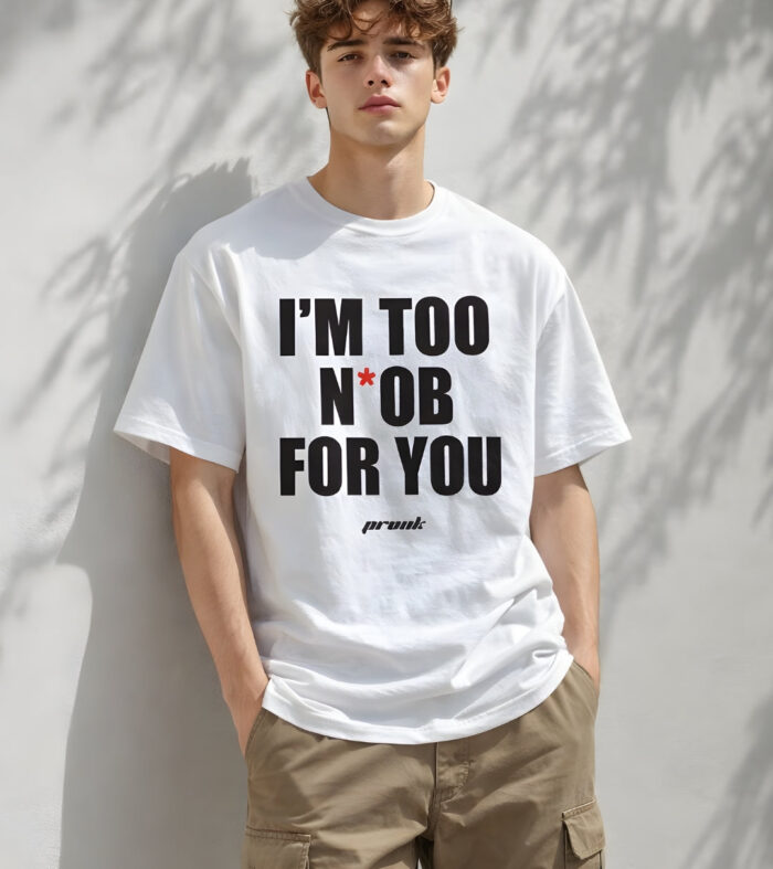 NOOB FOR YOU Men Printed Oversized T-Shirt