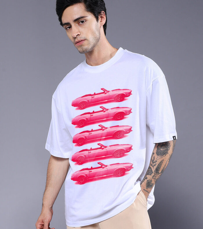 VELOCITY VIBES YOU Men Printed Oversized T-Shirt