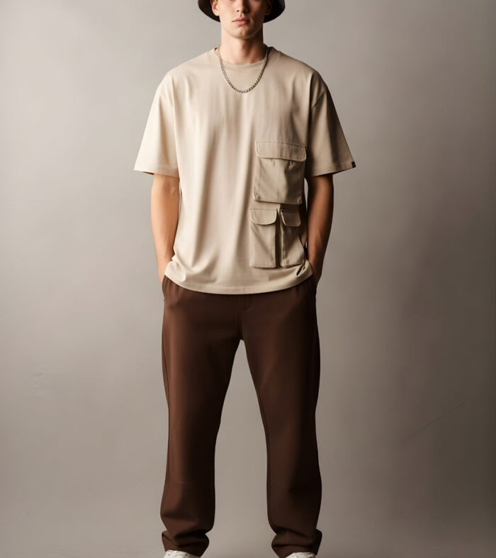 Cargo T Shirt For Men Off White