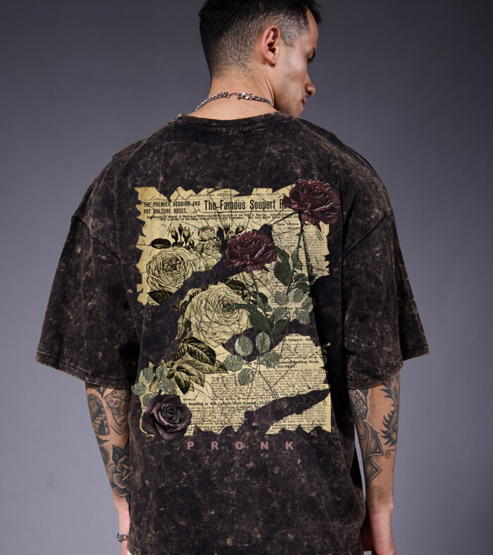 FADED DREAMS Men Retro Wash Oversized T-Shirt