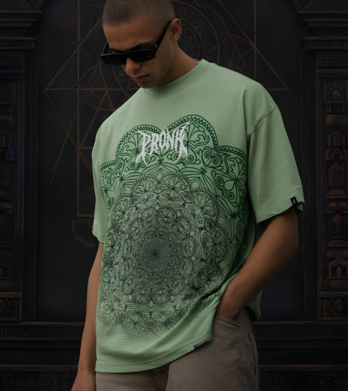 Mandala Roots Men Premium Oversized T-Shirt