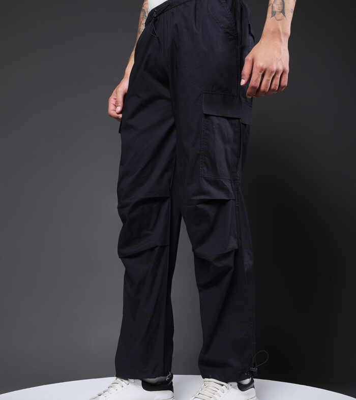 Parachute Pants For Men - Black