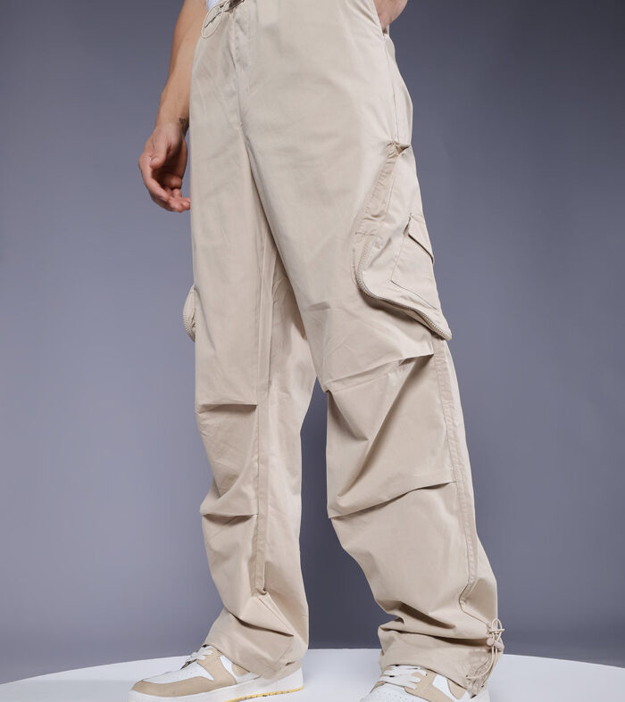 Parachute Pants For Men - Beige