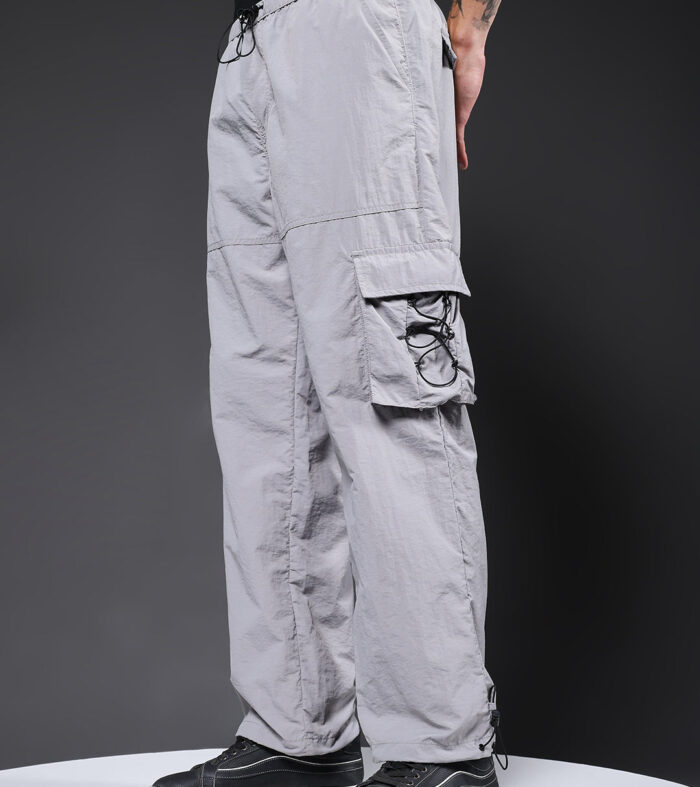 Parachute Pants For Men - Ash Grey