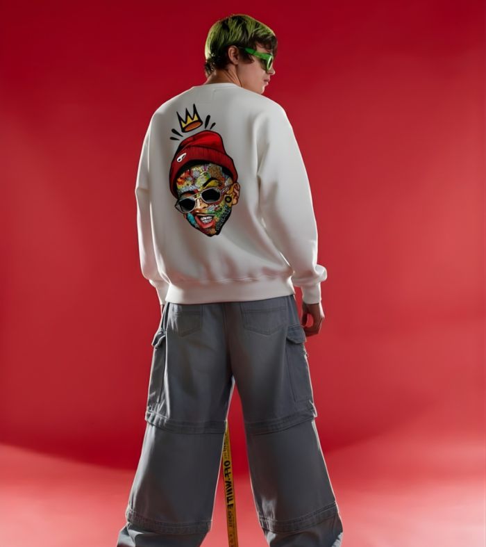 Thug Life Men Drop Shoulder Premium Terry Sweatshirt