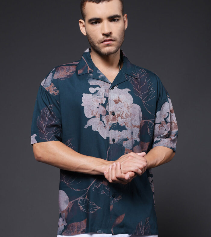 Mens Half Sleeve Casual Shirt  – Mint Green