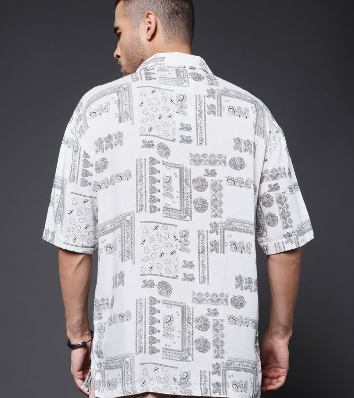 Mens Half Sleeve Casual Shirt  – Black