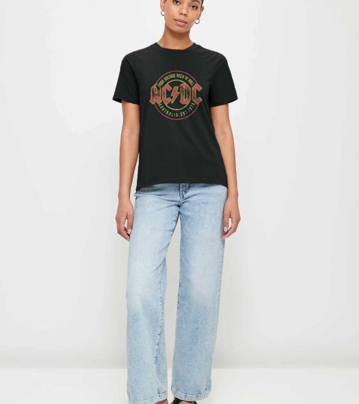 AC-DC Women Half Sleeve T-Shirt