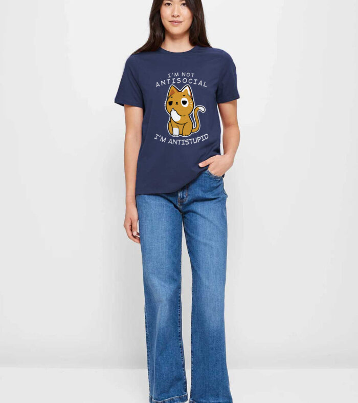 I'm Anti-Stupid Women half sleeve T-shirt