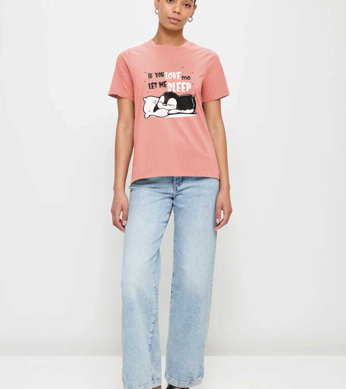 Let Me Sleep Women Half Sleeve T Shirt