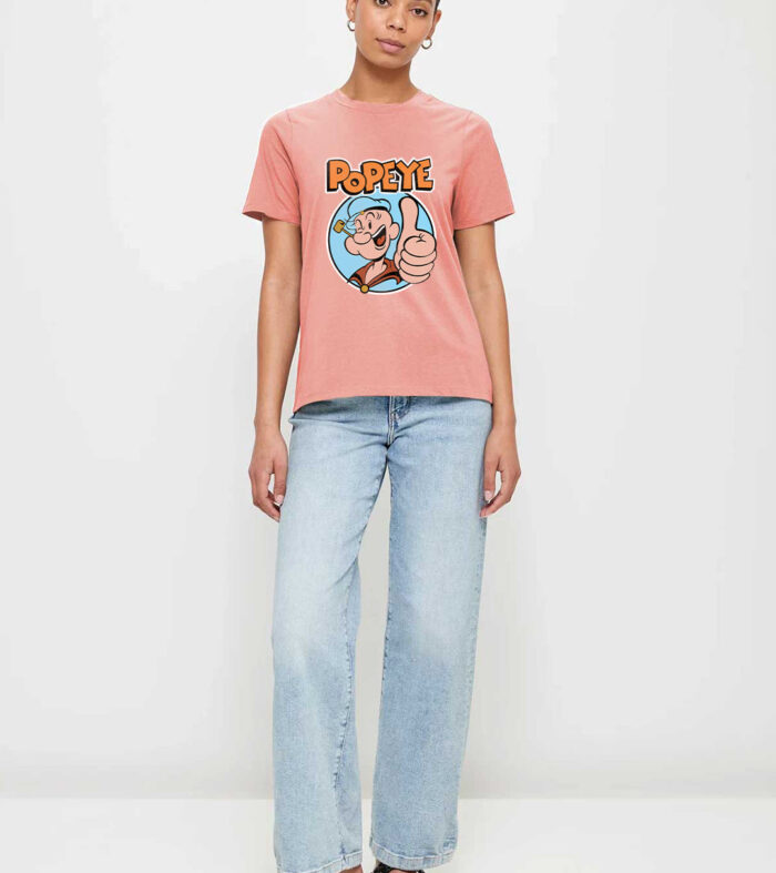 Popeye The Sailor Man Women Half Sleeve T Shirt