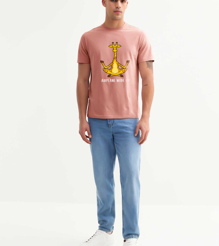 Airplane Mode On Men Half Sleeve T Shirt