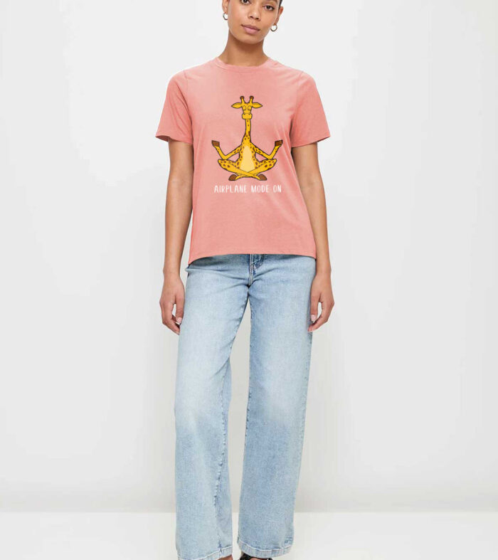 Airplane Mode On Women half sleeve T-shirt