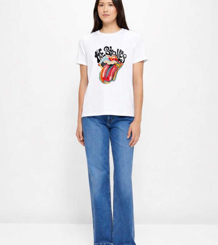 The Rolling Stones Women Half Sleeve T-Shirt