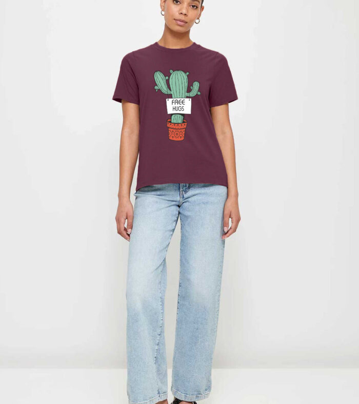 Free Hugs Women Half Sleeve T-Shirt