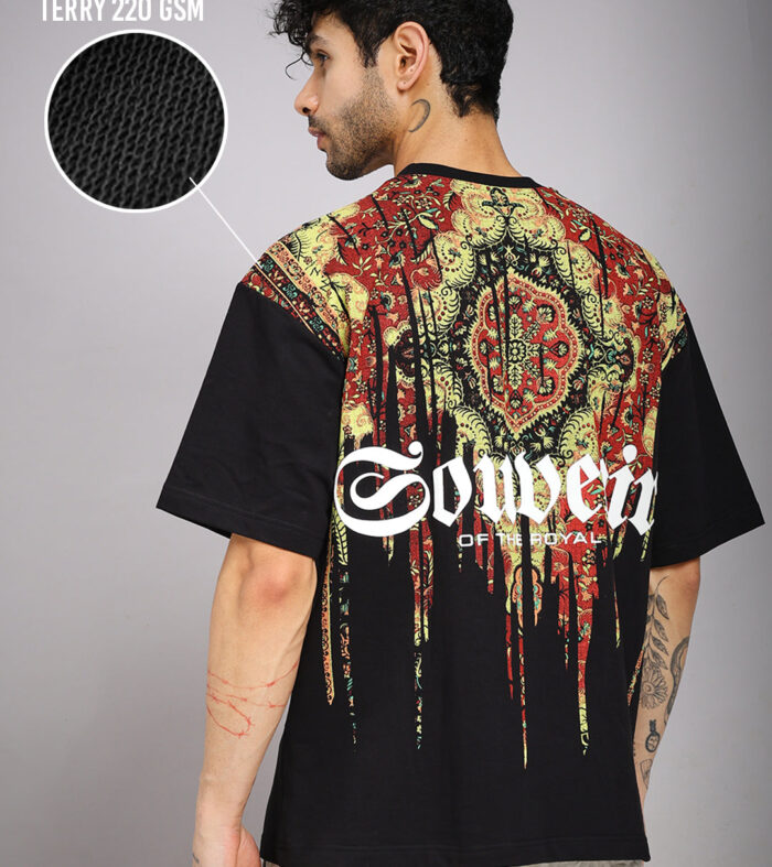 Souvenir Puff Printed Men Oversized Terry T-shirt