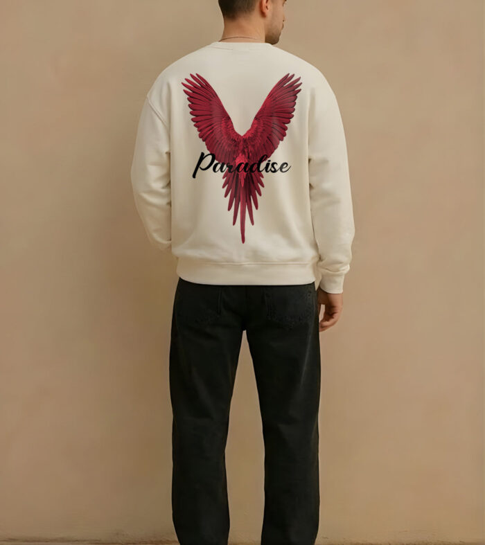 ⁠Paradise Men Drop Shoulder Premium Terry Sweatshirt