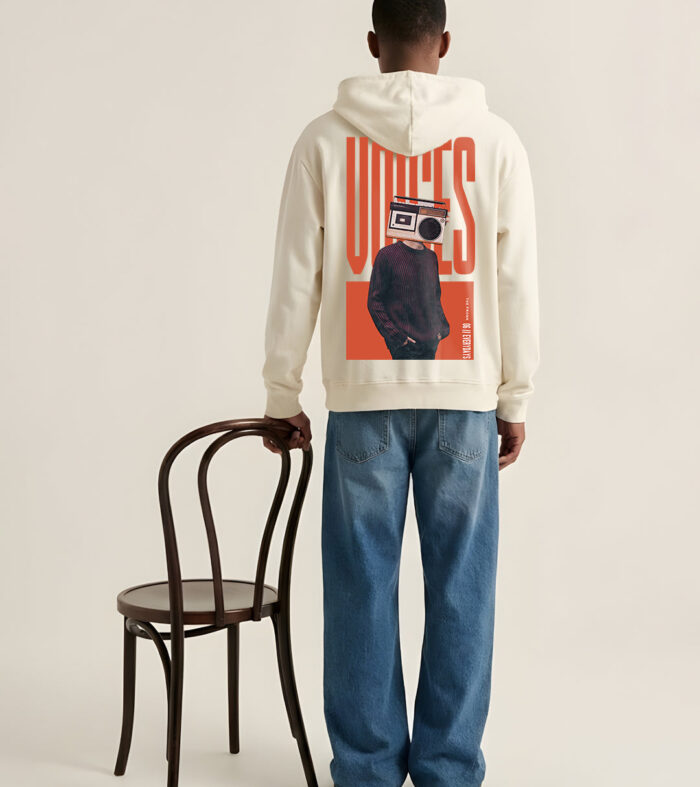 Voices Men Drop Shoulder Premium Terry Hoodie