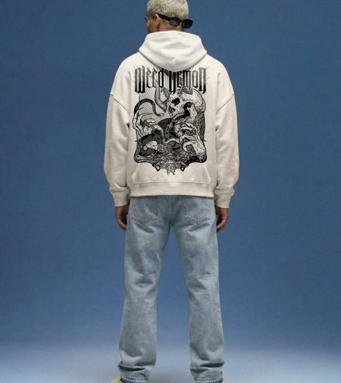 Weed Demon Men Drop Shoulder Premium Terry Hoodie